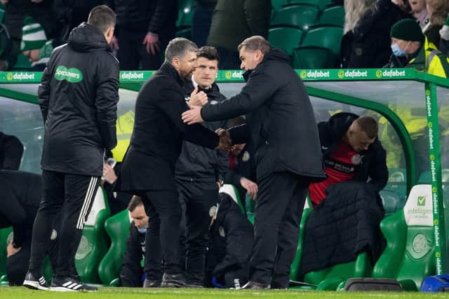 Celtic boss Ange Postecoglou will face Stephen Robinson for the second time.  (Photo by Ross MacDonald / SNS Group)