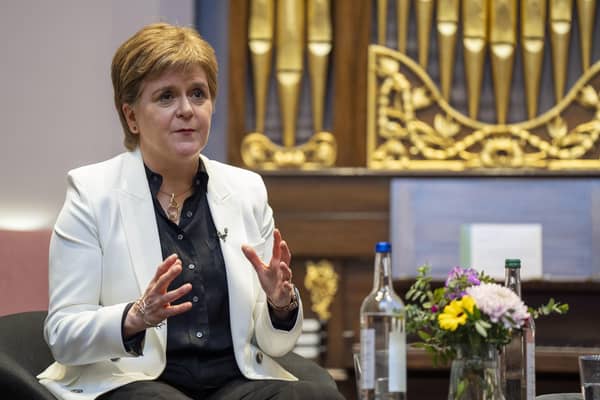 Former first minister Nicola Sturgeon has apologised for not dualling the A9 by 2025. Image: Jane Barlow/Press Association.