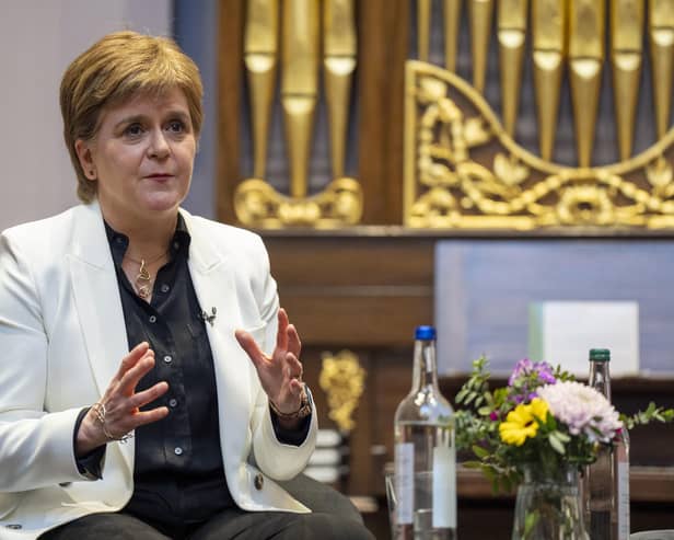 Former first minister Nicola Sturgeon during a devolution event in Edinburgh, to mark 25 years of Scottish Parliament,  Photo: Jane Barlow/PA Wire
