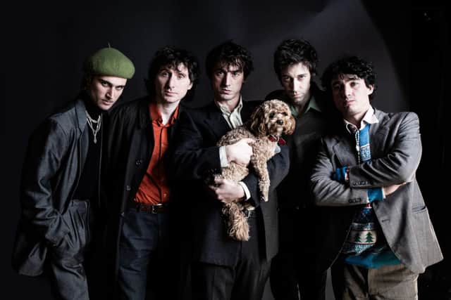 Lias Saoudi (with dog) and Fat White Family