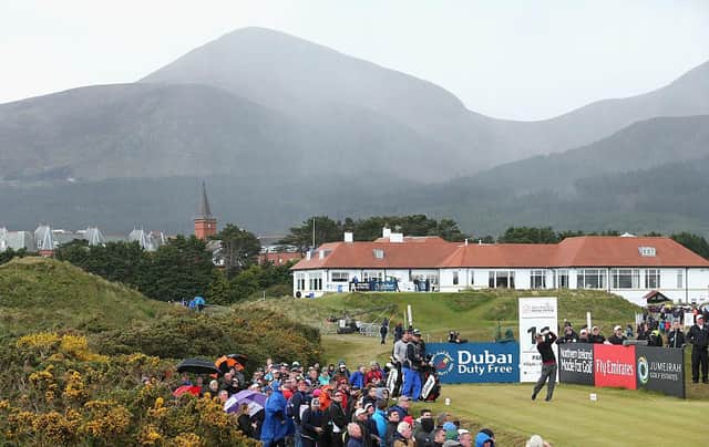 Royal County Down, where the Dubai Duty Free Irish Open Hosted by the Rory Foundation was held in 2015, has received the biggest golf allocation from Sport NI's Sports Sustainability Fund. Picture: Andrew Redington/Getty Images.