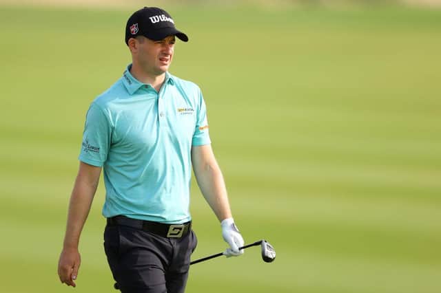 David Law looks on after playing his second shot on the 13th hole during the first round of the Commercial Bank Qatar Masters at Education City Golf Club in Doha. Picture: Richard Heathcote/Getty Images.