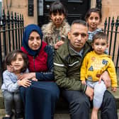 Basama Hamaedh with husband Azzam Al Hussain and children Fatima, Hoda, Aisha and Abbas came to Edinburgh a year ago.