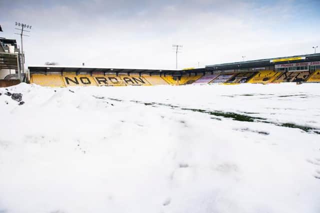Livinhston have had several significant snowfalls this winter, including a snowy Tony Macaroni Arena on January 7, 2021. (Photo by Paul Devlin / SNS Group)