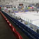 The empty seats normally filled by Fife Flyers fans (Pic: Fife Free Press)