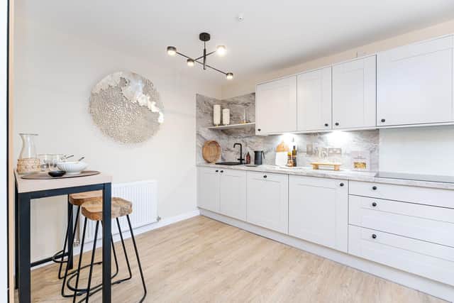 Kitchen and dining area at The Wireworks, Musselburgh