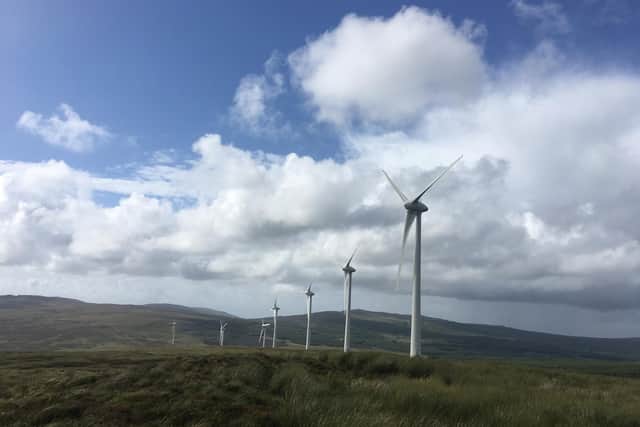 Ben Aketil is one of two operational wind farms on Skye, with a total of 20 turbines between them and an output 10 times higher than the needs of all the island's households. Picture: Andrew Robinson