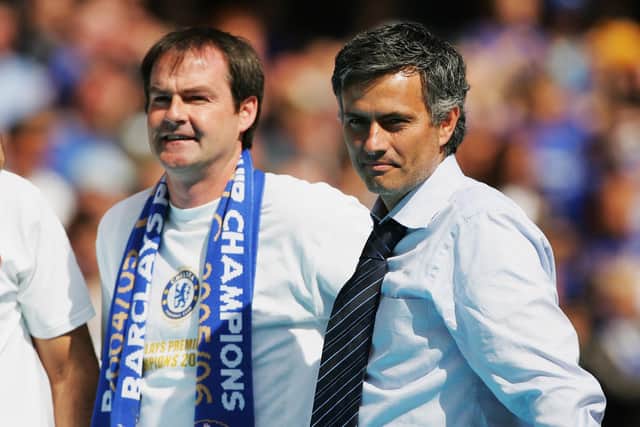 Current Scotland manager Steve Clarke, pictured left, alongside then-Chelsea boss Jose Mourinho in 2006.