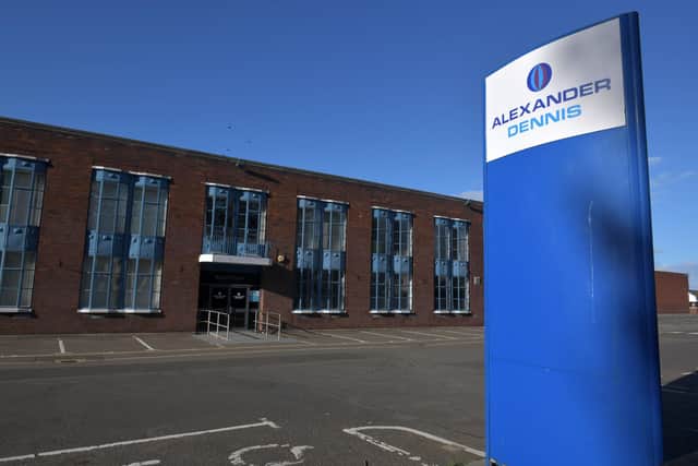 Four employees at Camelon-based bus builder Alexander Dennis Ltd are isolating following a positive Covid test. Picture: Michael Gillen.