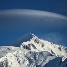 The avalanche happened near Mont Blanc.