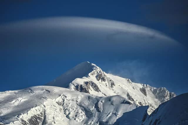 The avalanche happened near Mont Blanc.