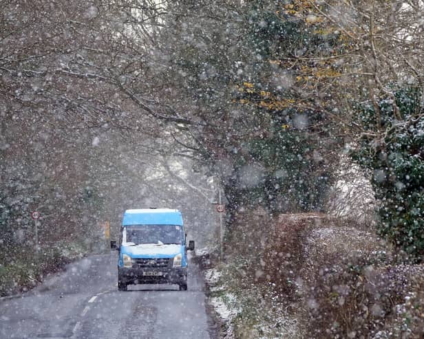 Road users are being warned of icy conditions as the Met Office issued snow and ice yellow alerts for large areas of Scotland, England and Northern Ireland amid plummeting temperatures. Picture: Owen Humphreys /PA Wire