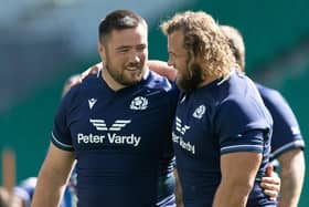 Scotland teammates Zander Fagerson and Pierre Schoeman will be rivals on Friday when Glasgow host Edinburgh in the 1872 Cup. (Photo by Craig Williamson / SNS Group)