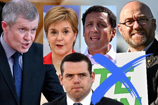 The leaders of each major party are out campaigning before the Scottish Parliament election next week as polls predict the result (Credit: Mark Hall)