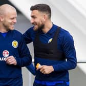 Steven Naismith (left) and Robert Snodgrass during their Scotland playing days.