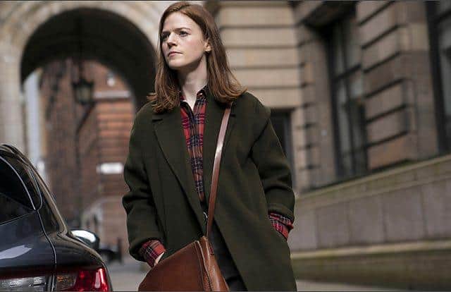Rose Leslie, known for her role in Games of Thrones, stars in the new BBC thriller, Vigil. (Credit: BBC)
