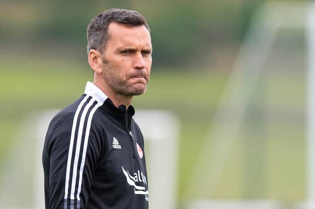 Stephen Glass - the Aberdeen manager had say on Ryan Hedges speculation (Photo by Ross MacDonald / SNS Group)