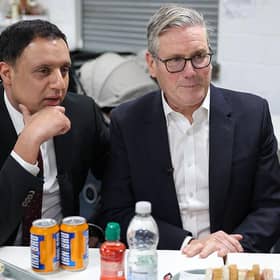 Prime Minister Sir Keir Starmer and Scottish Labour leader Anas Sarwar in Glasgow in December (Picture: Jeff J Mitchell/Getty Images)