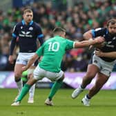 Pierre Schoeman in action for Scotland against Ireland. (Photo by David Rogers/Getty Images)