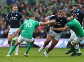 Pierre Schoeman in action for Scotland against Ireland. (Photo by David Rogers/Getty Images)