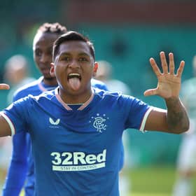 Alfredo Morelos scored his 55th league goal for Rangers against Celtic (Picture: Getty images / Ian McNicol)