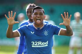 Alfredo Morelos scored his 55th league goal for Rangers against Celtic (Picture: Getty images / Ian McNicol)