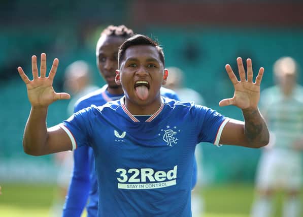 Alfredo Morelos scored his 55th league goal for Rangers against Celtic (Picture: Getty images / Ian McNicol)