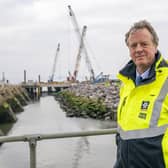 Scottish Secretary Alister Jack during his visit to the Port of Leith, part of Forth Green Freeports. Picture: Jane Barlow/PA Wire