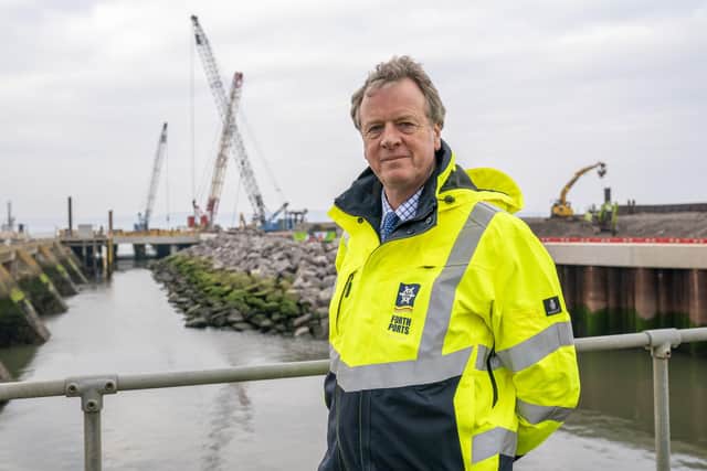 Scottish Secretary Alister Jack during his visit to the Port of Leith, part of Forth Green Freeports. Picture: Jane Barlow/PA Wire