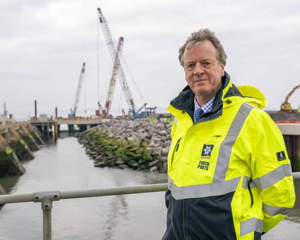 Scottish Secretary Alister Jack during his visit to the Port of Leith, part of Forth Green Freeports. Picture: Jane Barlow/PA Wire