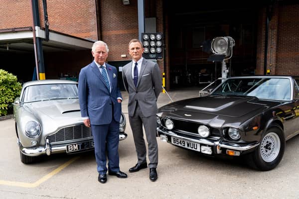 Duffy notes that the luxury car brand is favoured by both Prince Charles and James Bond. Picture: Aston Martin.