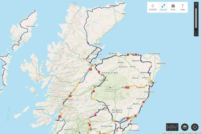 There are no national cycle network routes between the Western Isles and Great Glen. Picture: Sustrans/OS