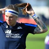 Scotland No 8 Jade Konkel was winning her 50th cap.