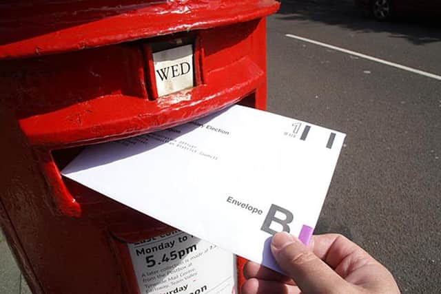 More than one million people have registered to vote by post.