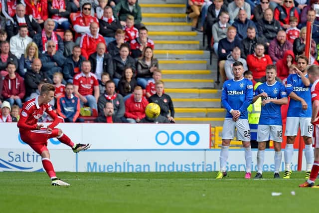 Maddison had a loan spell at Aberdeen and scored this stunning free-kick against Rangers back in 2016.