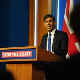 Prime Minister Rishi Sunak has seen off a rebellion over his Rwanda bill. Image: James Manning/Press Association.