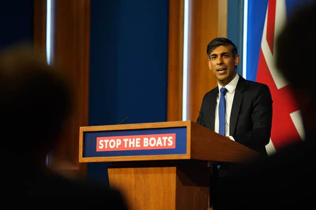 Prime Minister Rishi Sunak has seen off a rebellion over his Rwanda bill. Image: James Manning/Press Association.