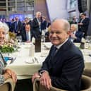 German Chancellor Olaf Scholz with Christine Lagarde, President of the European Central Bank, at an event for the 25th anniversary of the ECB this month (Picture: Thomas Lohnes/Getty Images)