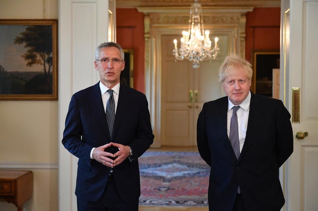 NATO secretary general Jens Stoltenberg with Prime Minister Boris Johnson (Getty Images)