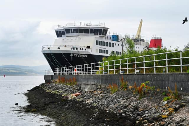 Glen Sannox is due to take over the main Arran route but not now expected to be completed until next spring, five years late. Picture: John Devlin