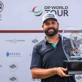 Englishman Matthew Baldwin shows off the trophy after landing his maiden DP World Tour triumph in the SDC Championship St Francis Links. Picture: Carl Fourie/Sunshine Tour.