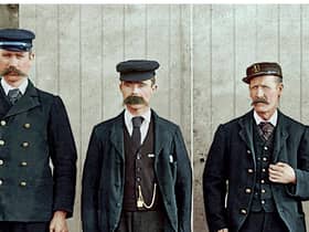 Lighthouse keepers Thomas Marshall, Donald MacArthur and James Ducat who disappeared from the Flannan Isles in December 1900. PIC: Contributed/colour restoration by Gary Kemp /restoringyourpast.co.uk.



http://www.restoringyourpast.co.uk/,https://www.facebook.com/restoringyourpast,Grant Kemp
