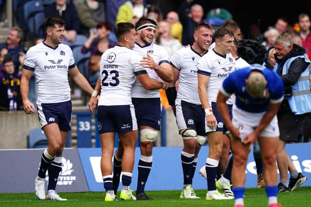 Josh Bayliss scored a late try to seal the win for Scotland.