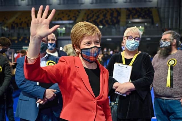 As leader of the party who won the most seats in the Scottish election, Nicola Sturgeon has a mandate to pursue the SNP policy of holding a referendum, says Kirsty Strickland (Picture: Jeff J Mitchell/pool/AFP via Getty Images)