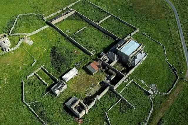 Brough Lodge on Fetlar in the Shetland Isles has been sold for ÂŁ30,000 and is set to be fully restored. PIC: Contributed.