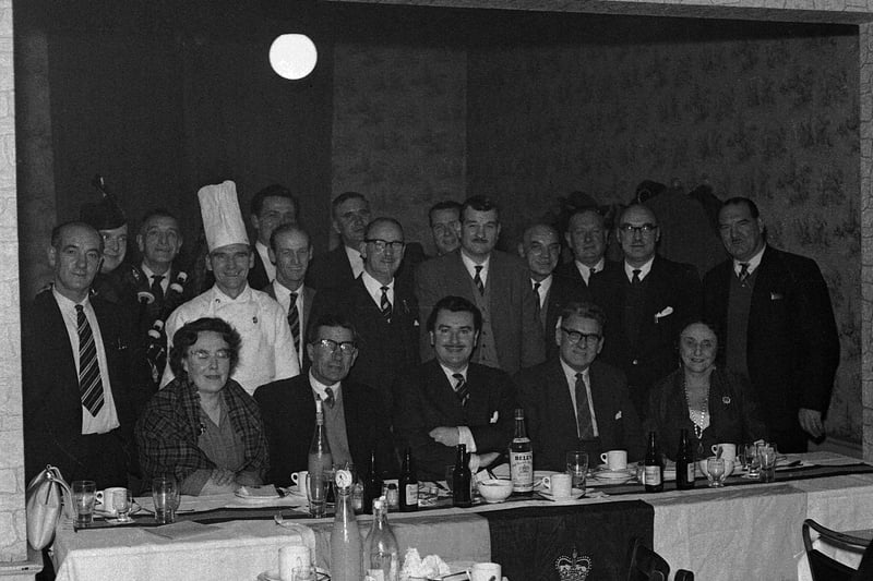 The RASC Royal Waggoners Club Burns supper in 1961.