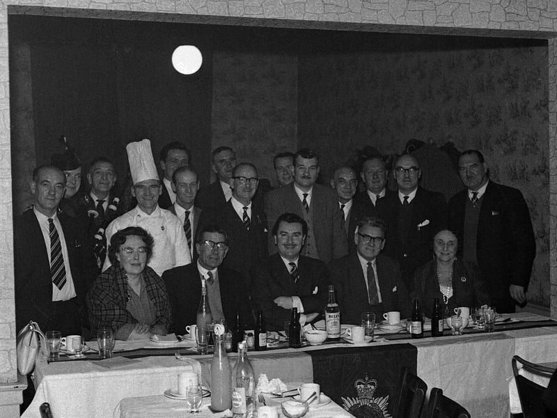 The RASC Royal Waggoners Club Burns supper in 1961.