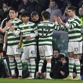 Reo Hatate and Jota are set to return for Celtic this weekend.  (Photo by Rob Casey / SNS Group)
