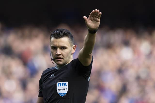 Referee Nick Walsh will take charge of the Scottish Cup final between Celtic and Rangers at Hampden on May 15. (Photo by Craig Foy / SNS Group)