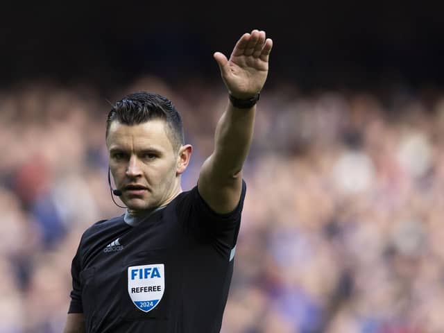 Referee Nick Walsh will take charge of the Scottish Cup final between Celtic and Rangers at Hampden on May 15. (Photo by Craig Foy / SNS Group)